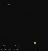 Samenstand van Jupiter en Saturnus / december  2020  20210102  Nee, deze foto heb ik niet zelf gemaakt. Dat deed mijn broer Jac. Sterren, hemellichamen, dat is zijn passie. Hij maakte daarvoor indrukwekkende sterrenkijkers en overige apparatuur. Heel boeiend allemaal. Je moet daarom eens op zijn site kijken: https://www.astrojac.nl/astrojac/ https://www.astrojac.nl/astrojac/node/147 Moet je echt een keer doen, is de moeite waard.